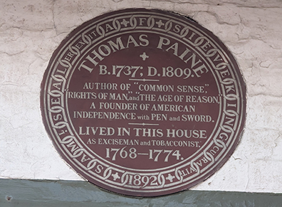 Thomas Paine plaque